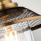 Rigby 1 Light Wall Light - Antique Nickel & Heritage Brass by Quintiesse