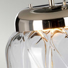 Sola Large Table Lamp Polished Nickel & Glass Base 2 Light by Quintiesse