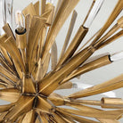 Vida Large Burnished Gold Chandelier by Quintiesse
