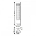 Wellington Polished Chrome Single Wall Light by Quintiesse