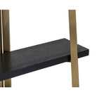 Andaz Shelving Display Unit Black Ash Wood & Brushed Brass by Liang & Eimil