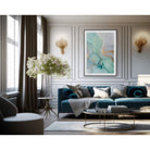 Aqua Turquoise Vermeil Print by Liang & Eimil