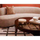 Arch Round Coffee Table Antique Bronze Black Steel Frame & Smoked Glass Top by Liang & Eimil