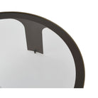 Arch Round Coffee Table Antique Bronze Black Steel Frame & Smoked Glass Top by Liang & Eimil