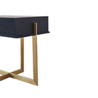 Archivolto Wenge Ash Wood & Brushed Brass Bedside Table by Liang & Eimil