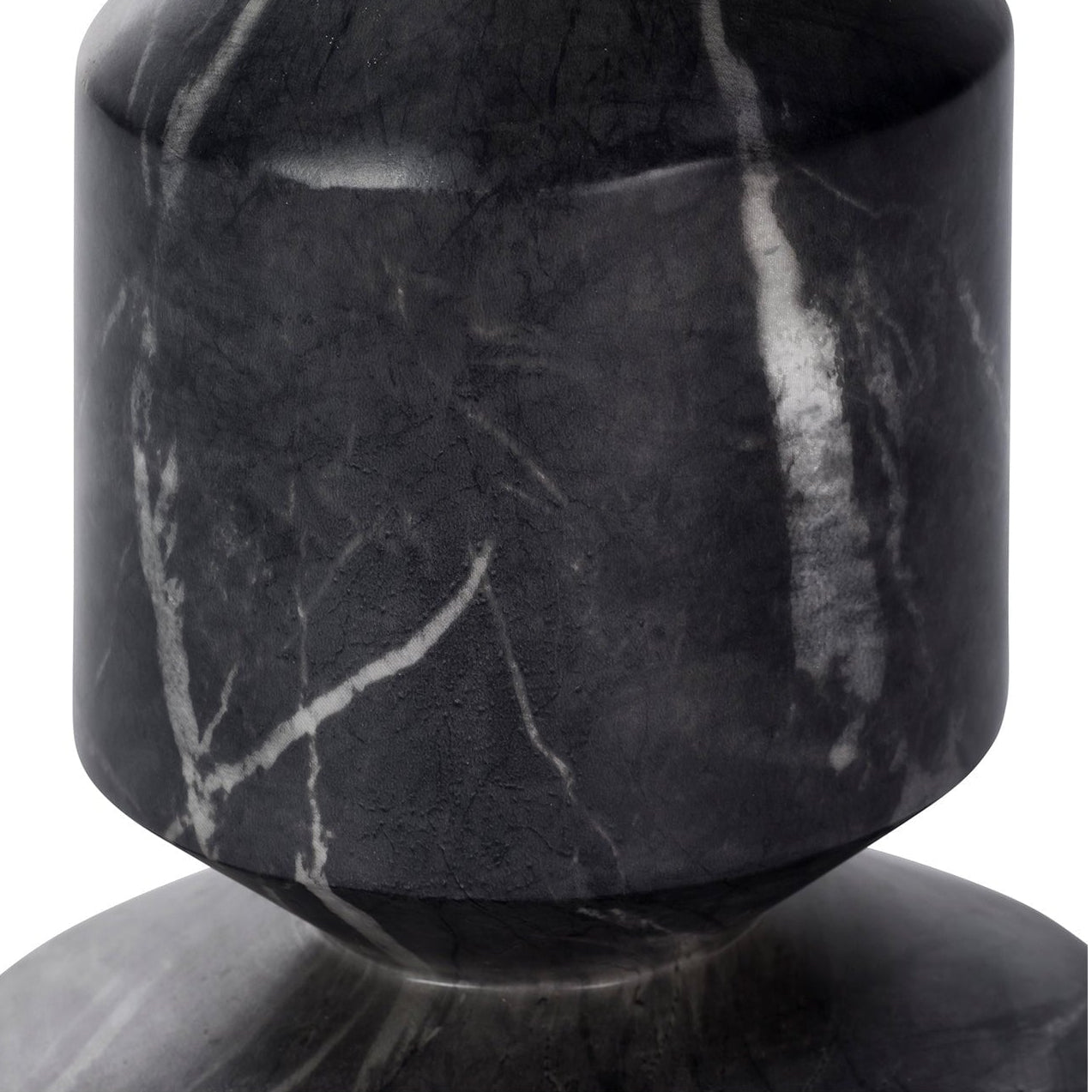 Argos Black Marquina Faux Marble Side Table by Liang & Eimil