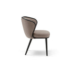 Bahamas Ash Wood & Megan Mink Fabric Dining Chair by Liang & Eimil