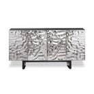 Baltimore Sideboard Matt Black Ash Veneer Polished Hammered Steel by Liang & Eimil