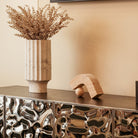 Baltimore Sideboard Matt Black Ash Veneer Polished Hammered Steel by Liang & Eimil
