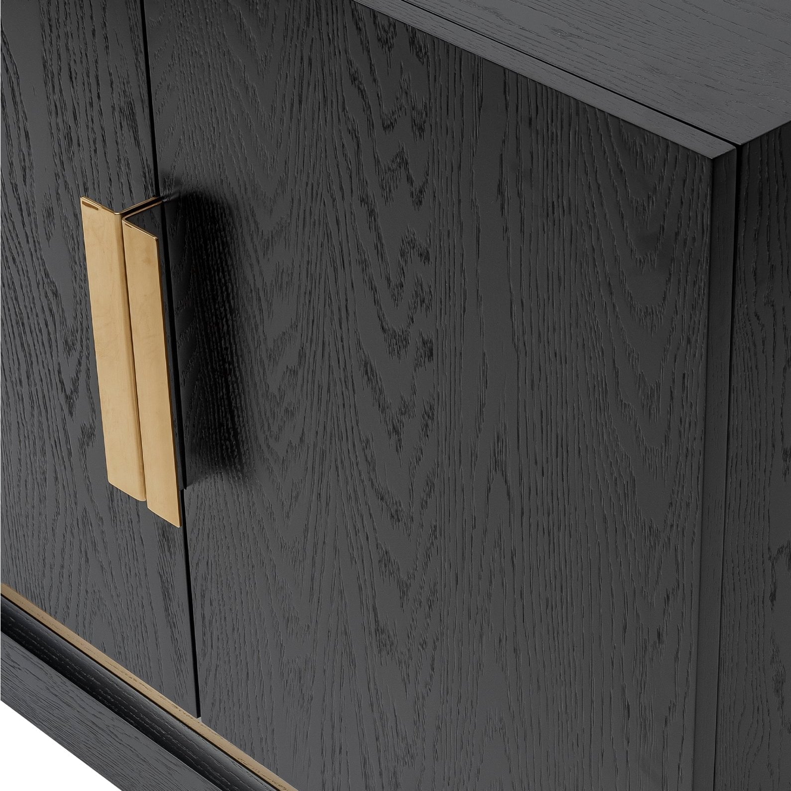 Belmond Wenge Oak Wood & Polished Brass Sideboard by Liang & Eimil