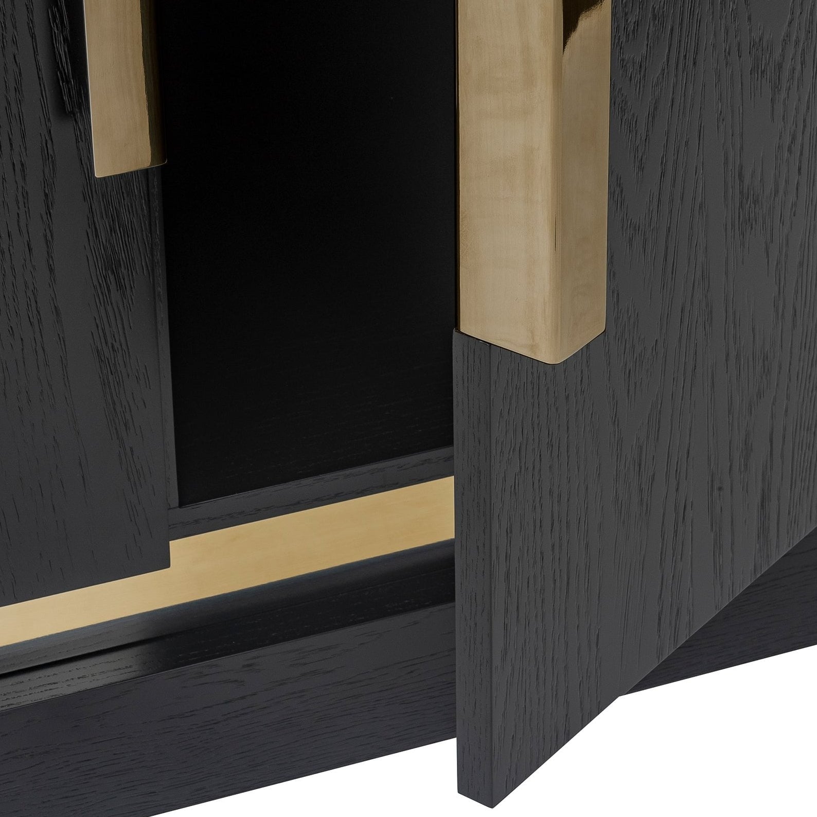 Belmond Wenge Oak Wood & Polished Brass Sideboard by Liang & Eimil