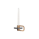Bennet Large Gold & Dark Grey Candle Holder by Liang & Eimil