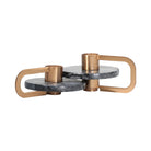 Bennet Large Gold & Dark Grey Candle Holder by Liang & Eimil