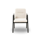 Benson Ash Wood & Boucle Sand Fabric Dining Chair by Liang & Eimil