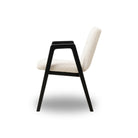 Benson Ash Wood & Boucle Sand Fabric Dining Chair by Liang & Eimil