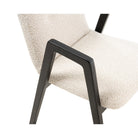 Benson Ash Wood & Boucle Sand Fabric Dining Chair by Liang & Eimil