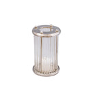 Bethany Nickel & Glass Hurricane Candle Holder by Liang & Eimil
