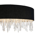 Dumas Black & Chrome Glass Ceiling Pendant Light by Liang & Eimil
