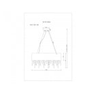 Dumas Black & Chrome Glass Ceiling Pendant Light by Liang & Eimil