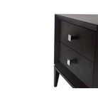 Ella Wenge Oak Wood Polished Chrome Bedside Table by Liang & Eimil