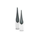Ellis Grey Glass Crystal Small Vase by Liang & Eimil