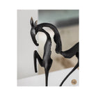 Equus White & Black Blackened Steel & Acrylic Sculpture by Liang & Eimil