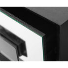 Etna Wenge Wood & Mirrored Bedside Table by Liang & Eimil