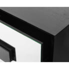 Etna Wenge Wood & Mirrored Bedside Table by Liang & Eimil