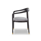 Fluid Ash Wood & Clover Grey Fabric Dining Chair by Liang & Eimil