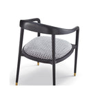 Fluid Ash Wood & Clover Grey Fabric Dining Chair by Liang & Eimil