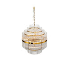 Gem Brass & Clear Glass Ceiling Pendant Light by Liang & Eimil