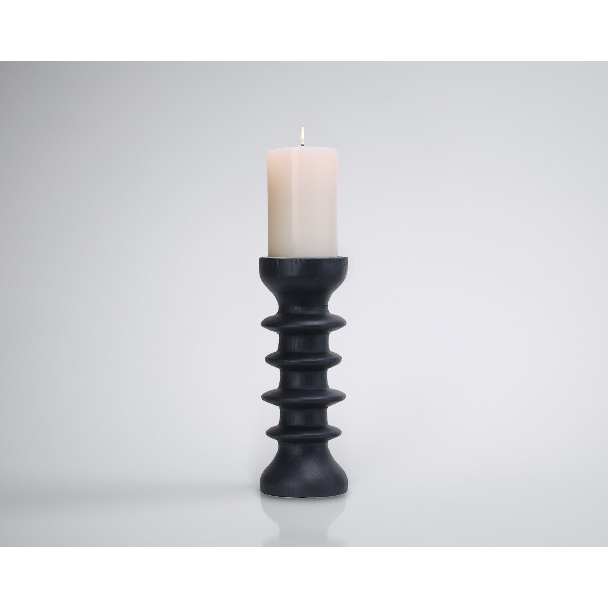 Genaro Black Candle Holder by Liang & Eimil