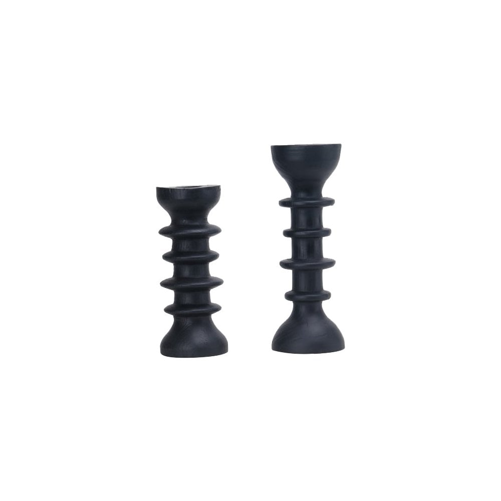Genaro Black Candle Holder by Liang & Eimil