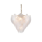 Gina Brushed Brass & Cast Glass Ceiling Pendant Light by Liang & Eimil