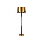 Hamilton Brushed Brass & Matt Black Floor Lamp by Liang & Eimil