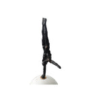 Handstand Dark Bronze Iron & White Marble Sculpture by Liang & Eimil