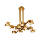 Bloom Antique Brass & Clear Glass Pendant Ceiling Light by Liang & Eimil