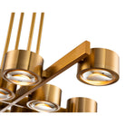 Bloom Antique Brass & Clear Glass Pendant Ceiling Light by Liang & Eimil