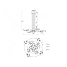 Bloom Antique Brass & Clear Glass Pendant Ceiling Light by Liang & Eimil