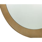 Camden Brushed Brass Circular Mirror by Liang & Eimil