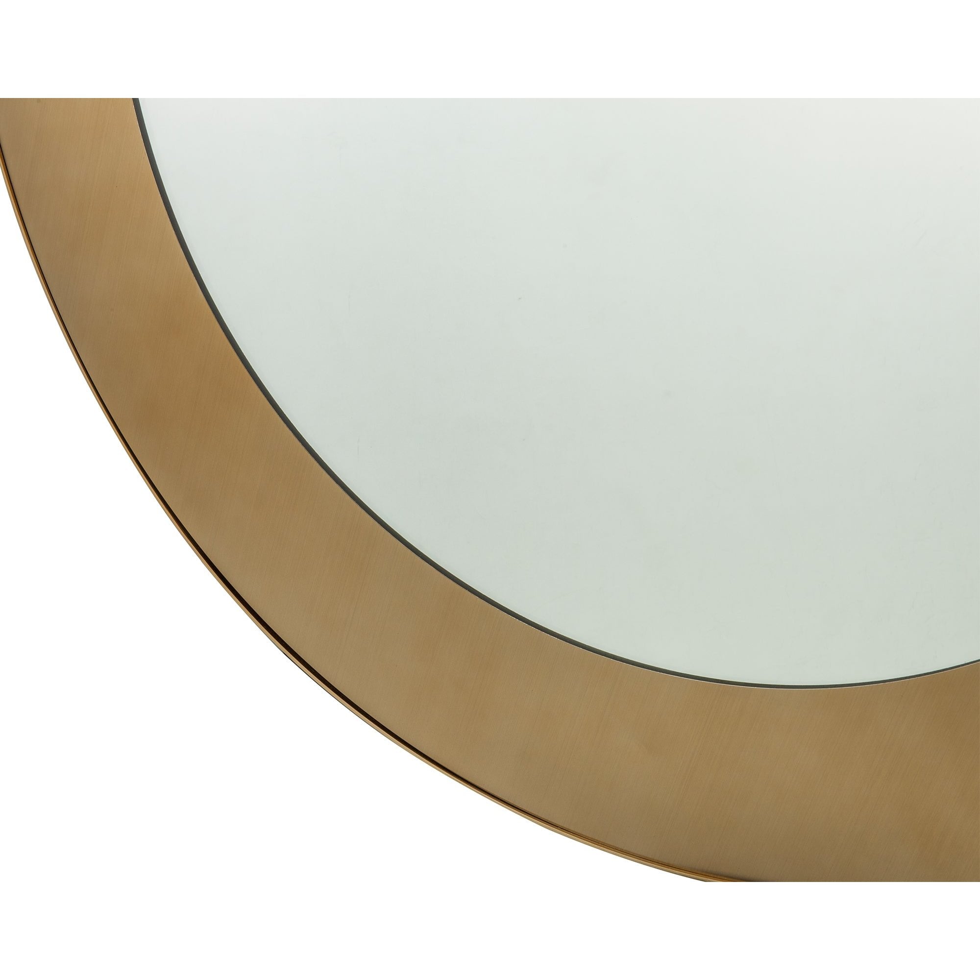 Camden Brushed Brass Circular Mirror by Liang & Eimil