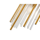 Clarins Brushed Brass & Glass Wall Light by Liang & Eimil