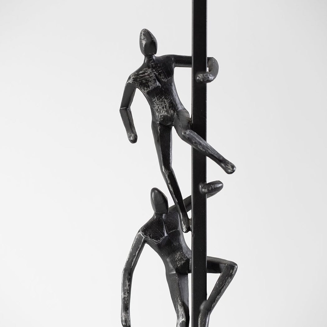 Climb Black Iron Sculpture by Liang & Eimil