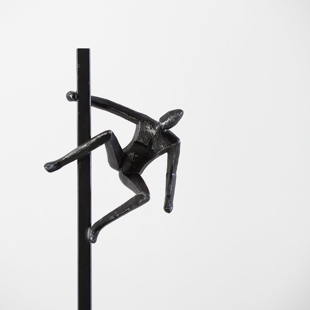 Climb Black Iron Sculpture by Liang & Eimil