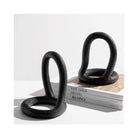 Como Black Resin Bookends by Liang & Eimil