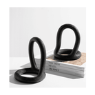 Como Black Resin Bookends by Liang & Eimil