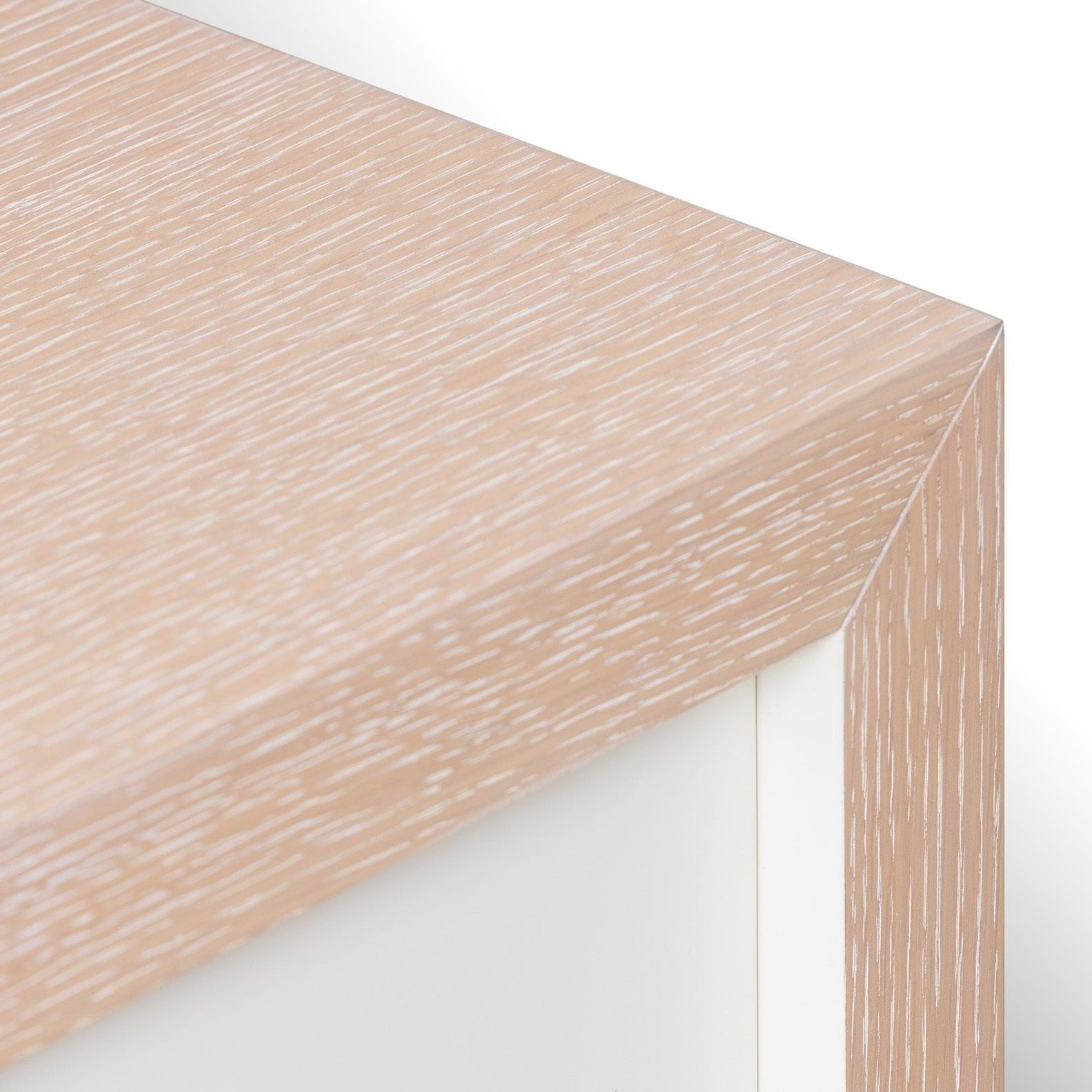 Manila White Oak & Antique Brass Beside Table by Liang & Eimil