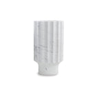 Marmo Fluted Vase I - Natural White by Liang & Eimil