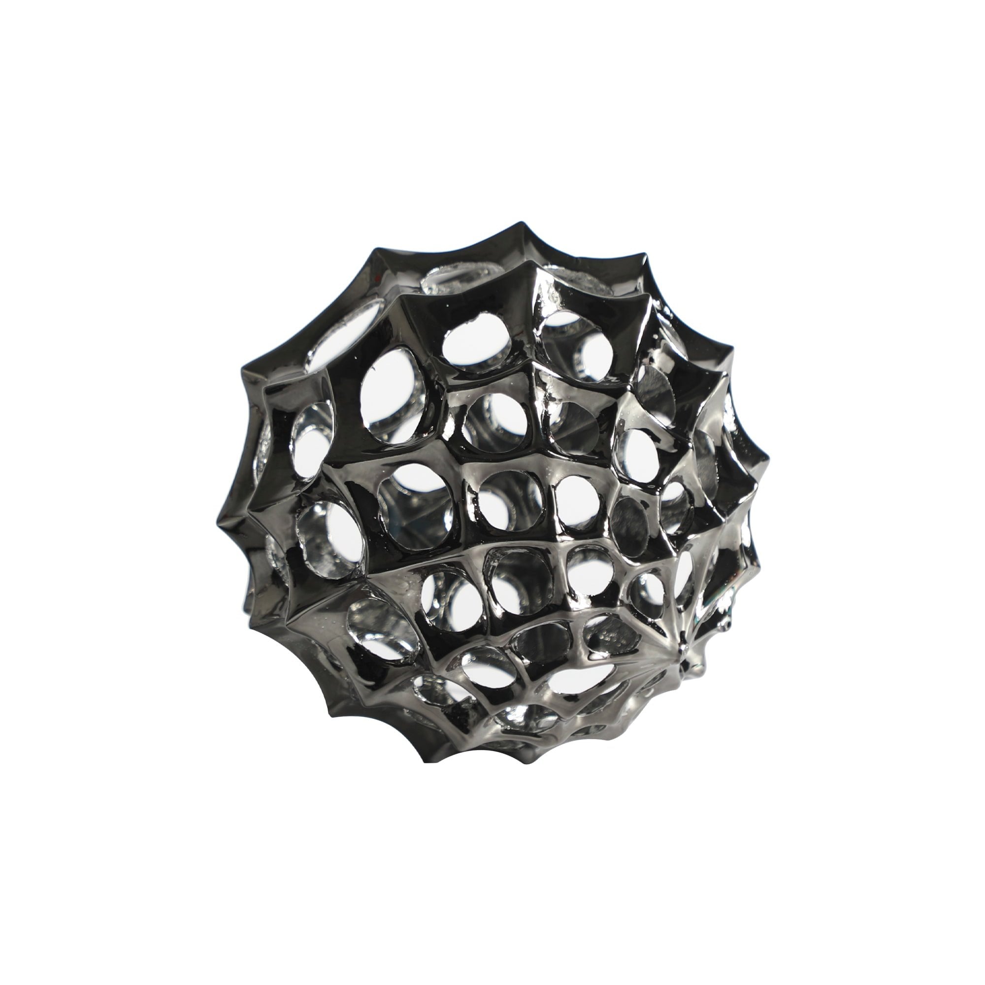 Matrix Black Metal Sculpture by Liang & Eimil