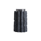 Meteorite Large Jar Black Resin and Stainless Steel by Liang & Eimil